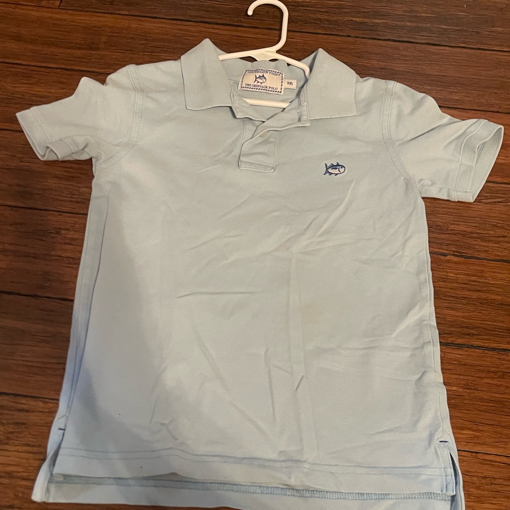 Southern Tide Blue Polo Classic Cotton Blend